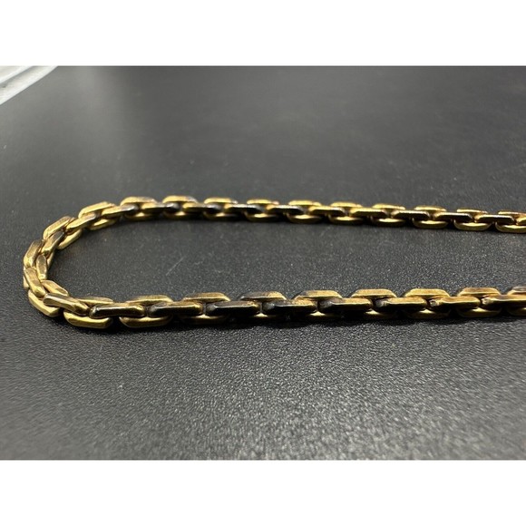 Vintage 1/20 12k Gold Filled Fancy Link Necklace 30" 3mm 27Gs - Picture 6 of 8